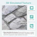 Commomy 3D Faux Stone Wall Panel Peel and Stick Wall Tiles - Image 4