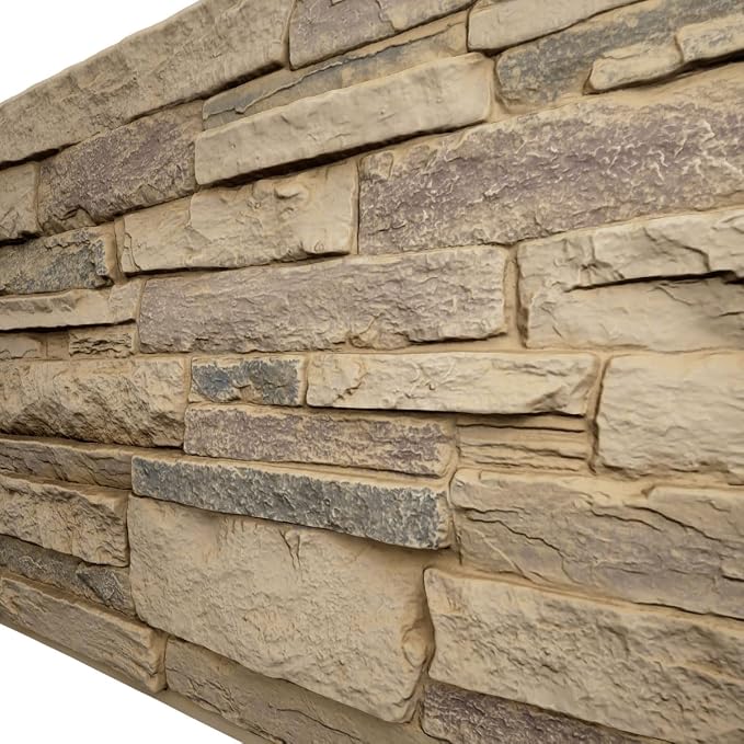 EverStone Acadia Ledge Faux Stone Panel, Adobe Color - Image 7