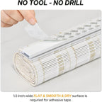 LazBlinds No Tools No Drill Bamboo Roller Shades, Cordless Bamboo Blinds - Image 2
