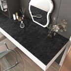 Wallercity Black Floral Leaves Velvet Wallpaper Peel and Stick - Image 2