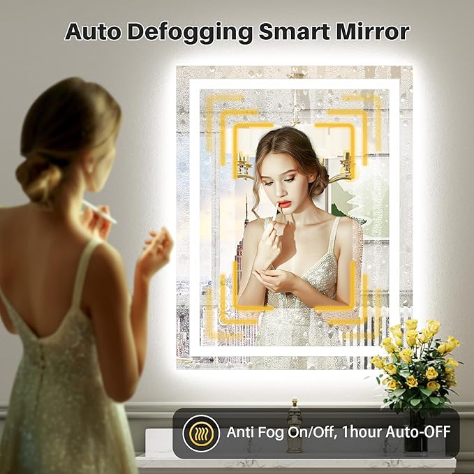 Briivue 28x32 Inch LED Bathroom Mirror - Image 5