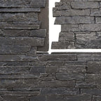 EverStone Acadia Ledge Faux Stone Panel, Dark River Color - Image 9