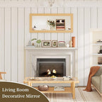Syndra Modern Full Length Mirror Wood Frame, 56x20'' Large Floor Mirror - Image 7