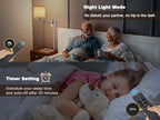 Plug in Wall Sconces with Remote Control, Dimming & Adjustable Colors - Image 4