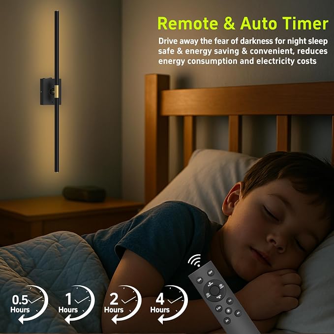 iThird Battery Operated Wall Sconces Set of 2: 10000mAh Rechargeable Wall Lights - Image 8