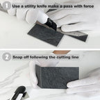 AULIGET 100 Piece Black Slate Peel and Stick Backsplash Wall Tiles, Laundry Room - Image 7