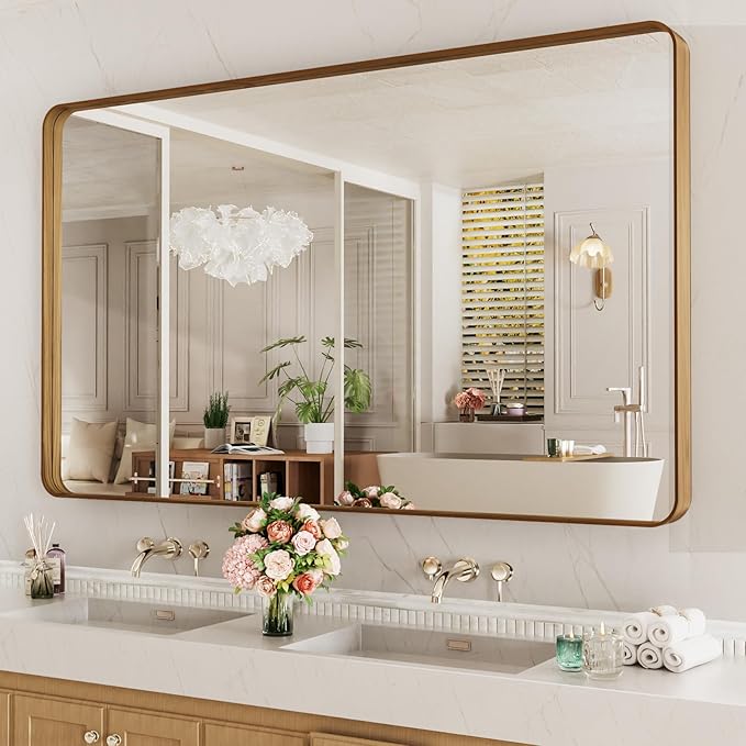 LOAAO 60X28 Inch Bathroom Mirror by LOAAO