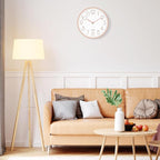 Foxtop Modern Wall Clock 10 Inch Non-Ticking Silent Battery Operated Round - Image 5