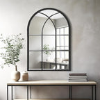 Dewfig Arched Window Wall Mirror, Vanity Mirrors by YourSpacePerfectlyReflected