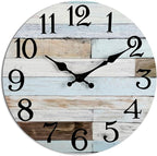 KECYET Wall Clock Battery Operated 10 Inch Silent Non-Ticking Coastal Country by KECYETWALLCLOCK