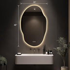 Asymmetrical LED Bathroom Mirror - Image 7