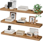 RALGEND Floating Shelves for Wall, 39.4" Long Wall Shelf Set of 3 - Image 9
