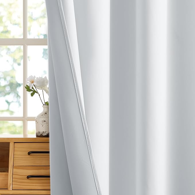 RYB HOME 100% Blackout Short Curtains - Image 3