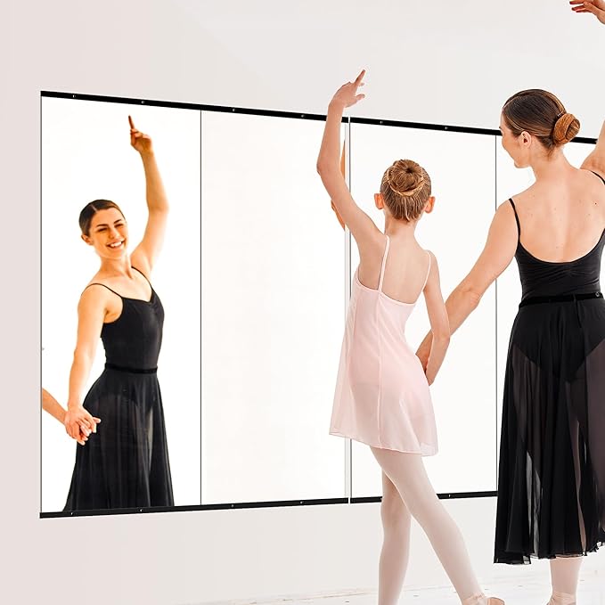 TRAHOME Home Gym Mirror for Wall, Glass Frameless Body Large Mirror for Home Gym - Image 3