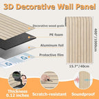 Arthome Peel and Stick Slat Wall Panels 15.7 "x400, Self-Adhesive PVC Wood - Image 8