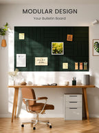 Bumusty Large Cork Board Alternative-48 x 36" Felt Bulletin Board Tiles - Image 6