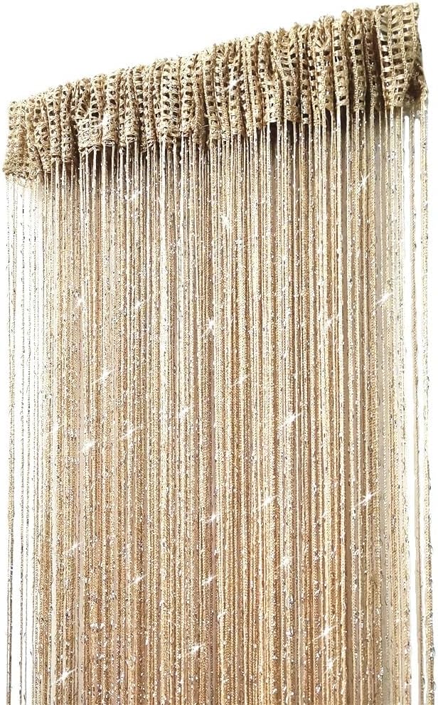 ave split Decorative Door String Curtain Wall Panel Fringe Window Room Divider - Image 6