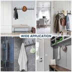 TICONN Wall Mounted Coat Rack, Five Heavy Duty Tri Hooks All Metal Construction - Image 6