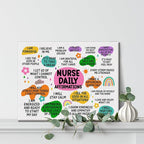 Hijie Inspirational Nurse Office Poster Canvas Wall Art - Image 4