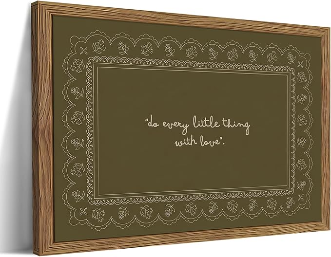 Framed Vintage Inspirational Wall Art, Do Every Little Thing by Unknown