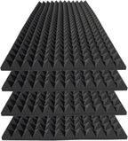 4 Pack Acoustic Foam, High Density Fire Resistant Soundproof Panels by Unknown