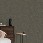 Blended Brown Peel and Stick Wallpaper Slight Velvety Feeling Woven Fabric - Image 4