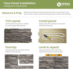EverStone Acadia Ledge Faux Stone Panel, Deep Creek Color - Image 4