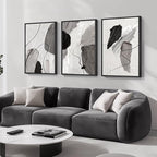 Large Framed Modern Abstract Wall Art - Image 2