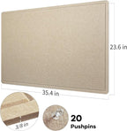 Lightomorrow Bulletin Board, 36 x 24 inches Felt Board - Image 4