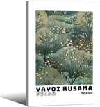 Yayoi Kusama Inspired Poster Japanese Botanical Wall Art Abstract Yayoi Kusama by Unknown
