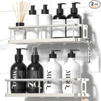 YASONIC Shower Caddy Adhesive, No Drill Bathroom Shower Organizers, by YASONIC