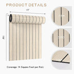 VEELIKE Coastal Oak Wood Slat Wall Panels Peel and Stick Wood Panels - Image 8