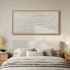 Large Framed Neutral Abstract Wall Art - Image 2