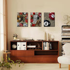 Trendy Leopard Cheetah Wall Art Set of 3 - Image 3