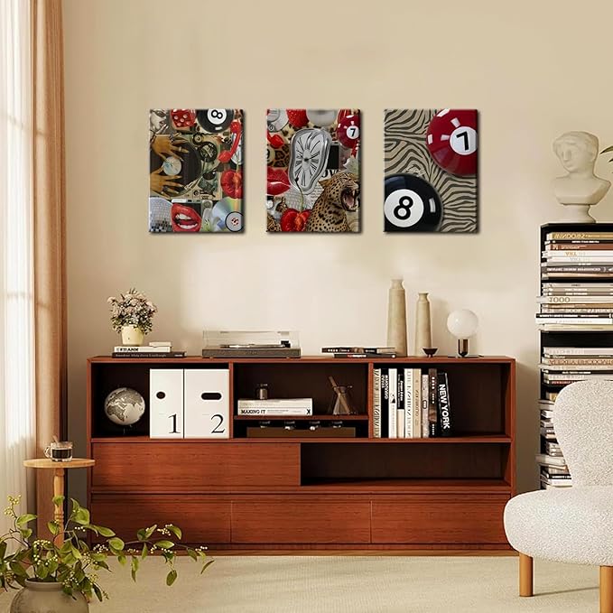Trendy Leopard Cheetah Wall Art Set of 3 - Image 3