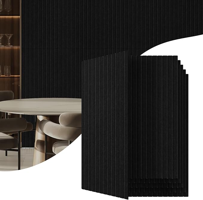 6 Pack Acoustic Wall Panels, 47.2" X 23.6" Sound Absorbing Panels, Decorative by UMIACOUSTIC