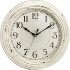 Peohud Silent Wall Clock, 12 Inch Vintage Non Ticking Quartz Battery Operated by Peohud