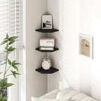 Fun Memories Corner Shelf Wall Mount, Floating Corner Shelves, Rustic Wood Wall - Image 2