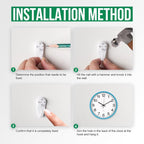 Wall Clock Non-Ticking Silent Quartz Movement Decor Clock Modern Simple Style - Image 9