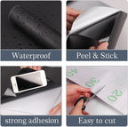 Black Peel and Stick Wallpaper, 15.7 X 315 inches Renter Friendly Wallpaper - Image 2
