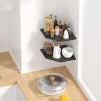 JJL Corner Wall Shelf, Easy-to-Assemble, Wall Mount Corner Shelves - Image 4