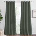 NICETOWN Dark Mallard Blackout Draperies Curtains, 55 inches Wide by 108 inches by NICETOWN