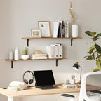 DINZI LVJ Long Wall Shelves, 31.5Inch Wall Mounted Shelves Set of 4, Extra - Image 8