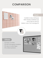 Bumusty Large Felt Bulletin Board, 30 Push Pins, 40 Adhesive Tabs - Image 7