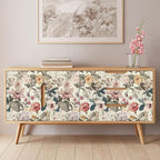 Jeweluck Floral Wallpaper Peel and Stick Vintage Floral Contact Paper Peel and - Image 3