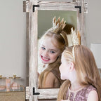 MeMoreCool White Farmhouse Bathroom Mirror 24x36 Inch, Wood Framed Decorative - Image 5
