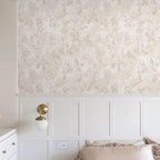 Heroad Beige Brown Wallpaper Floral Wallpaper Peel and Stick Boho Contact Paper - Image 3
