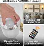 KARTOOSH Battery Operated Wall Sconce Set of Two, Wireless Rechargeable Wall - Image 6