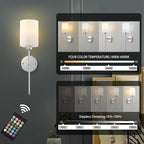 Battery Operated Wall Sconces Set of Two, Wireless Rechargeable Wall Light - Image 5