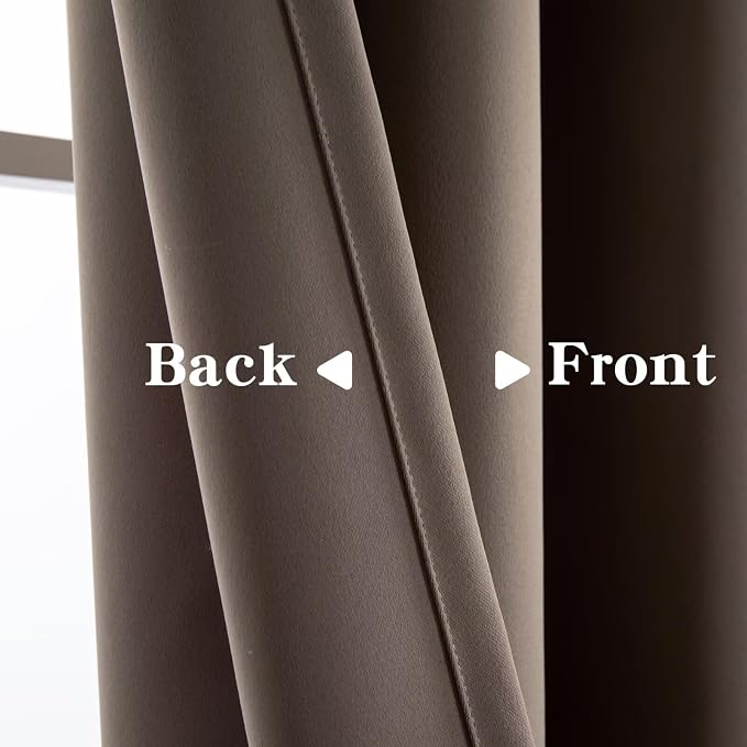 IGEMAEVE Blackout Sliding Door Curtains 96 Inch Length, Extra Wide Room Divider - Image 3